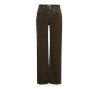 Only Wide Leg Jeans aus Baumwoll-Mix Modell 'MADISON BLUSH' in Dunkelbraun, Größe XL/32