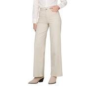 Only Damen Onlmadison Blush Hw DNM Cro Noos Wide Fit Jeans, Ecru, M / 34L