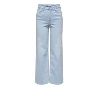 ONLY - ONLMADISON BLUSH HW WIDE DNM CRO495 NOOS light blue bleached denim, M/34