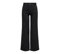 High-waist-Jeans ONLY "ONLMADISON BLUSH HW WIDE DNM SOO796 NOOS" Gr. XS (34), Länge 30, schwarz (black denim) Damen Jeans (16976527-XS) black denim