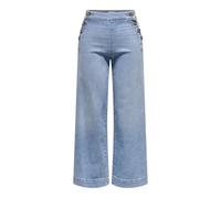 ONLY - ONLMADISON HW BUTTON WIDE CRP DNM GEN223 light blue denim - Gr. - 28/32