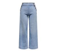 Only Jeans Onlmadison HW Button Wide DNM GEN223NOOS Light Blue Denim Gr. 32
