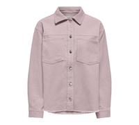 Only Regular Fit Hemdjacke aus reiner Baumwolle Modell 'MAIKO-BITTEN' in Hellrosa, Größe XL