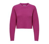 ONLY - ONLMALAVI L/S CROPPED PULLOVER KNT NOOS raspberry rose - Gr. - L