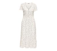 ONLY - ONLMARIANNE LIFE S/S MIDI DRESS WVN Cloud Dancer - Gr. - M