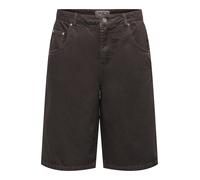 ONLY - ONLMATE-SILLA REG BAGGY LONG SHORTS PNT Coffee Bean - Gr. - XL