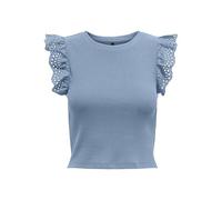 ONLMATHILDA S/L LACE DETAIL TOP JRS XS