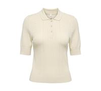 ONLY ONLMEDDI LIFE SS STRUCTURE POLO CC KNT Damen | BIRCH DTM BUTTON/NEEDLEDROP | S