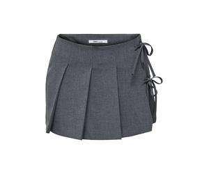ONLY - ONLMELANIE MW PLEAT TIE SKORT TLR Dark Grey Melange - Gr. - L
