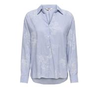 Only - ONLMIKELA LS REG STRIPED SHIRT WVN Skipper Blue - Gr. - M