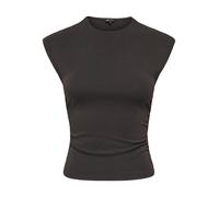 ONLY - ONLMIRA CAPSL RUCHING TOP JRS NOOS Black Coffee - Gr. - S