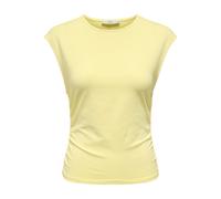 ONLY - ONLMIRA CAPSL RUCHING TOP JRS NOOS Double Cream - Gr. - XL