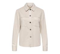 ONLY - ONLMIRA L/S FAUX SUEDE SHIRT PNT NOOS Pumice Stone - Gr. - S