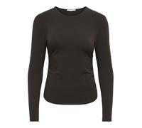 ONLY - ONLMIRA LIFE L/S RUCHING TOP JRS NOOS Chocolate Torte - Gr. - L