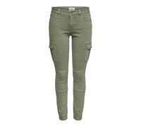 Only Damen Cargo Jeans ONLMISSOURI REG ANK LIFE - Slim Fit 34W / 30L, Oil Green (15170889)