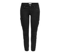 ONLY Damen Cargohose schwarz, Größe 38, Länge 30, 4533635 Schwarz W38/L30