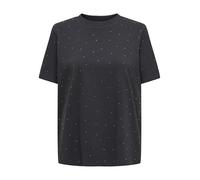 ONLY T-Shirt ONLMONJA S/S mit Studs Damen Anthrazit Größe M