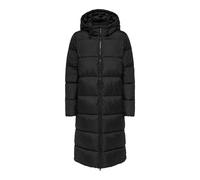 ONLY Damen Steppmantel ONLMontana Long Puffer Jacket gesteppter Parka mit Kapuze 15226559 Black XS