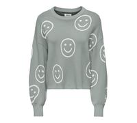 ONLY - ONLMONTANA LS JQ O-NECK CC KNT Jadeite - Gr. - L
