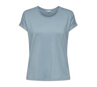 Only Relaxed Fit T-Shirt aus Viskose-Mix Modell 'MOSTER' in Ocean, Größe XL