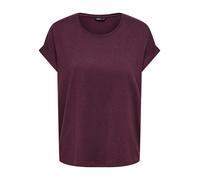 ONLY - ONLMOSTER S/S O-NECK TOP NOOS JRS Maroon Banner - Gr. - L