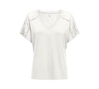 ONLY Onlmoster S/S V-Neck Lace Top JRS