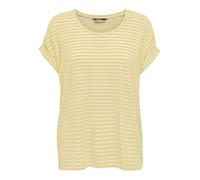 Only T-Shirt ONLMOSTER STRIPE S/S O-NECK TOP JRS NOOS Viskose-Mix Regular Fit gestreift Damen Gr. S