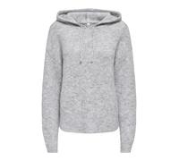 ONLY - ONLNELLIE LS HOODIE CC KNT Light Grey Melange - Gr. - S