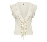 ONLY - ONLNELLY SL V-NECK STRING CARDI KNT NOOS Egret - Gr. - M