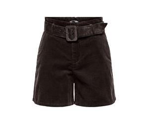 ONLY - ONLNESSA HW BELT CORD SHORTS CC PNT seal brown - Gr. - S