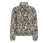 Sweatshirt ONLY "ONLNEW DALLAS L/S HIGHNECK ZIP SWT NOOS", Damen, Gr. XS, braun (bracken print:dallas), Plüsch, Obermaterial: 100% Polyester, bedruckt, regular fit normal, Rundhals, Sweatshirts Sweats