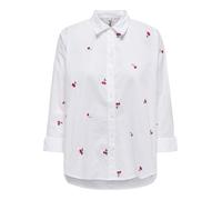 ONLY - ONLNEW LINA GRACE LS EMB SHIRT NOOS WVN bright white - Gr. - S
