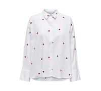 ONLY - ONLNEW LINA GRACE LS EMB SHIRT NOOS WVN bright white - Gr. - XS