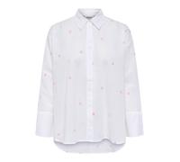 ONLY ONLNEW LINA GRACE LS EMB SHIRT NOOS WVN Damen | BRIGHT WHITE PASTEL LAVENDER HEART | M