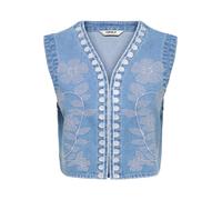 ONLY - ONLNOELLA EMB DNM WAISTCOAT SIJI Light Blue Denim - Gr. - S