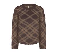 ONLY - ONLNOEME LS PATTERN O-NECK KNT Chocolate Martini - Gr. - M