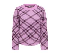 Only - ONLNOEME LS PATTERN O-NECK NCA KNT Cyclamen - Gr. - S
