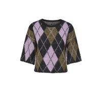 Only - ONLNOEME SS PATTERN O-NECK KNT Schwarz - Gr. - M