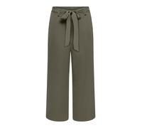 Palazzohose ONLY "ONLNOVA LIFE CROP PALAZZO PANT AOP PTM", Damen, Gr. M, N-Gr, kalamata, Web, Obermaterial: 100% Viskose, unifarben, regular fit lang, Hosen Palazzohose, Viskose, regular fit (99478931