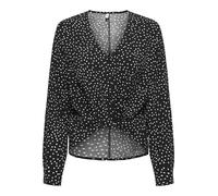 ONLY - ONLNOVA MASCHA LS SHORT KNOT SHIRT WVN Black - Gr. - XS