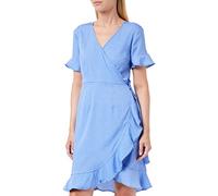 Only Olivia Wrap Short Dress Blau 36 Frau (Herstellerartikelnummer: 15206407-BlueBonnetAopConfettiDot-36)
