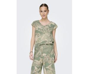 ONLY - ONLPALINA LIFE SS V-NECK TOP PTM hedge green - Gr. - L
