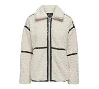 ONLY Damen Onlparis Teddy Jacket Life Cc OTW Jacke, Cremefarben, S
