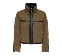 Only - ONLPATTI LIFE TEDDY SHORT JACKET CC OTW cocoa créme - Gr. - M