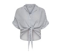 Only Hemd Für Frauen Frau Paula Life S/s Krawattenhemd Blau Größe S