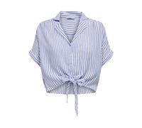 ONLY - ONLPAULA LIFE S/S TIE SHIRT WVN NOOS Cloud Dancer - Gr. - XS