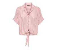 ONLY - ONLPAULA LIFE S/S TIE SHIRT WVN NOOS Romance Rose - Gr. - L