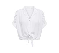 ONLY - ONLPAULA LIFE S/S TIE SHIRT WVN NOOS White - Gr. - XL