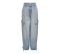 ONLY - ONLPERNILLE HW WIDE CARGO DNM TAI light blue denim - Gr. - 32