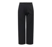 Only Culotte ONLPOPTRASH LIFE MW STRAIGHT CULOTTE PNT Damen Gr. M Schwarz Milano Rib 63% Viskose